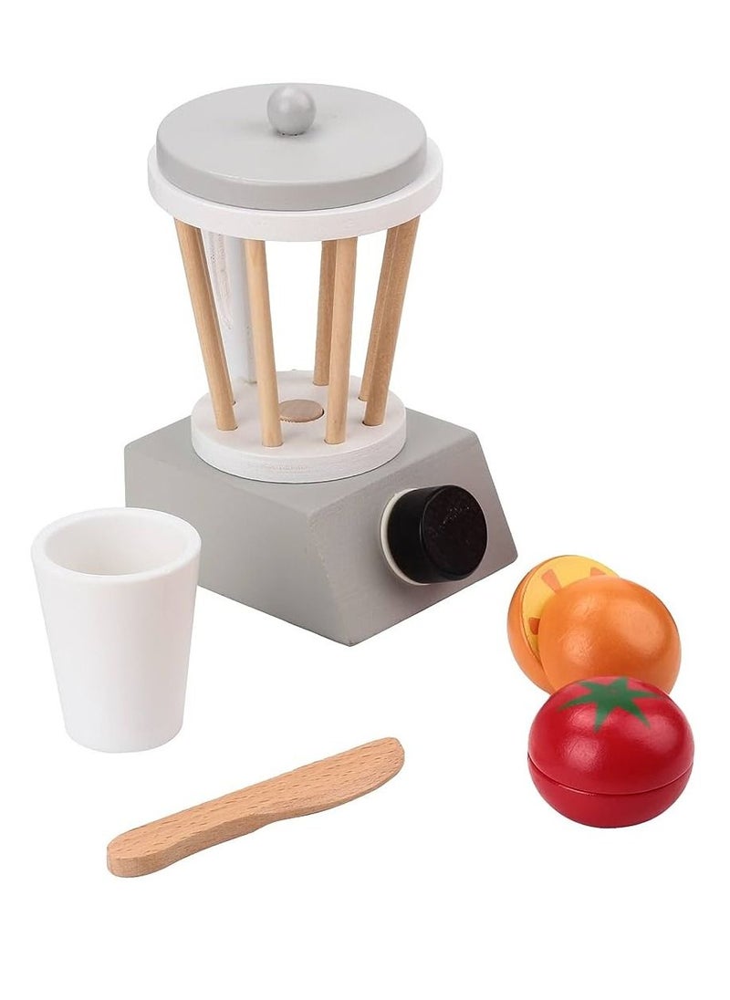 Generic - Wooden Machine Juicer Toy with Fruits and Tools Play Kitchen Accessories - Image 1