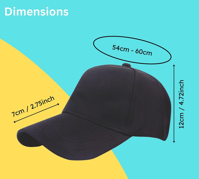 Aavjo Unisex Polyester Cap (SolidCapWithBuckle_Black_Free Size) - Image 2