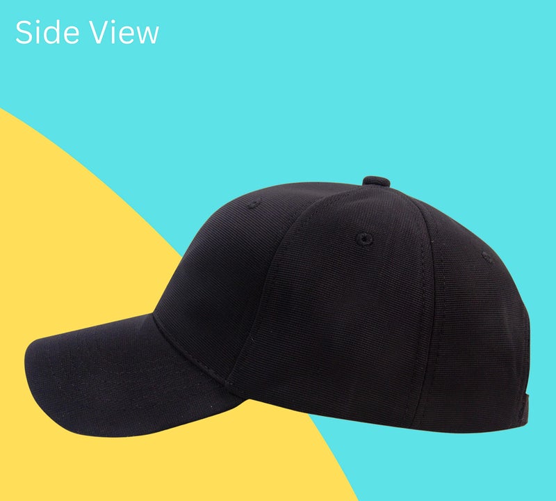 Aavjo Unisex Polyester Cap (SolidCapWithBuckle_Black_Free Size) - Image 3