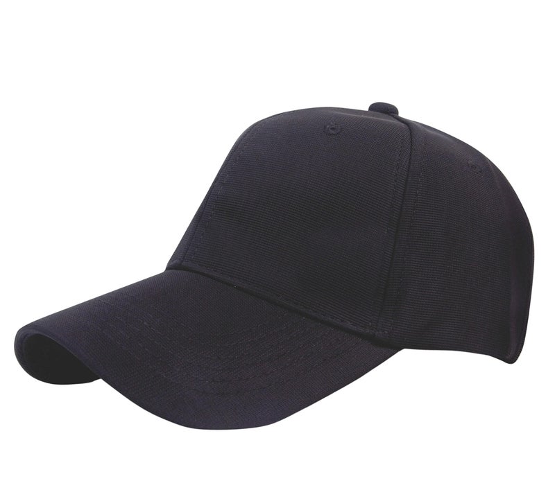 Aavjo Unisex Polyester Cap (SolidCapWithBuckle_Black_Free Size) - Image 1