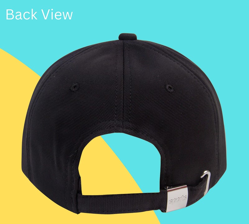 Aavjo Unisex Polyester Cap (SolidCapWithBuckle_Black_Free Size) - Image 5