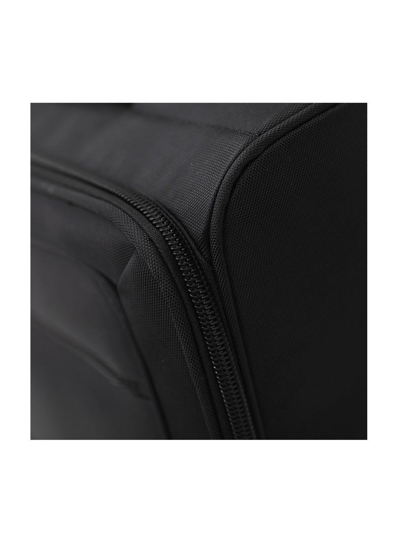 AMERICAN FLYER Softside Double Spinner Wheel Luggage Trolley Bag 16.5 inch Cabin Size ,Black - Image 3