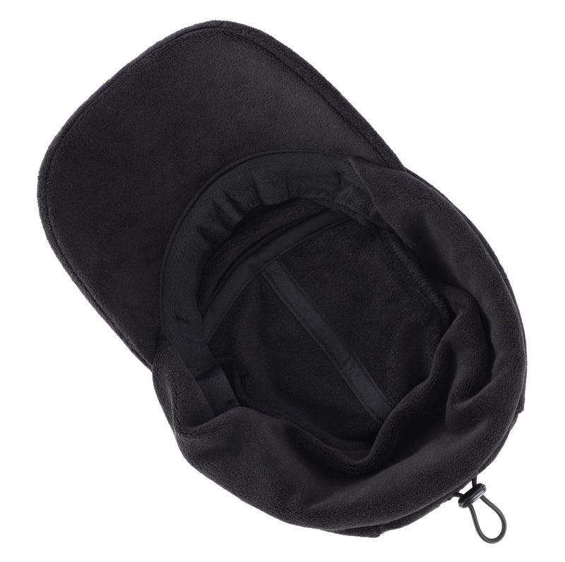 Connectyle Fleece Winter Skull Cap for Men Women Reflective Earflap Baseball Cap Cold Weather Outdoor Hat with Visor Black - Image 4