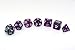 CREEBUY DND Dice RPG Polyhedral Dice Set for Dungeon and Dragons MTG Role Playing Games Dice SetPurple Silver - Image 4