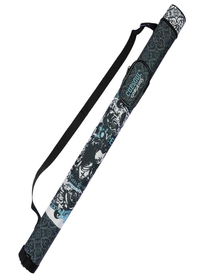 CUESOUL GORGEOUS Billiard Cue Hard Case,Holds 1 1/2 Pool Cue (1 Butt/1 Shaft)-White - Image 1