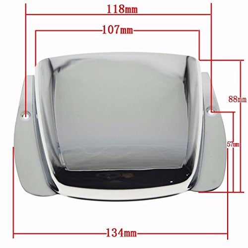 KAISH Chrome P Bass Style Guitar Bridge Cover Bridge Protector for Precision P Bass - Image 2