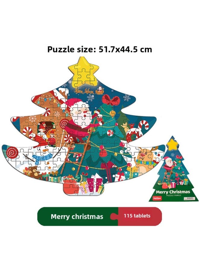 Jigsaw Puzzle Toy Building Blocks Educational Brain Teaser For Kids 3d Puzzle Toy Educational Learning Tools For Children-Color:(tree Box) 115 Pieces Puzzle - Image 1