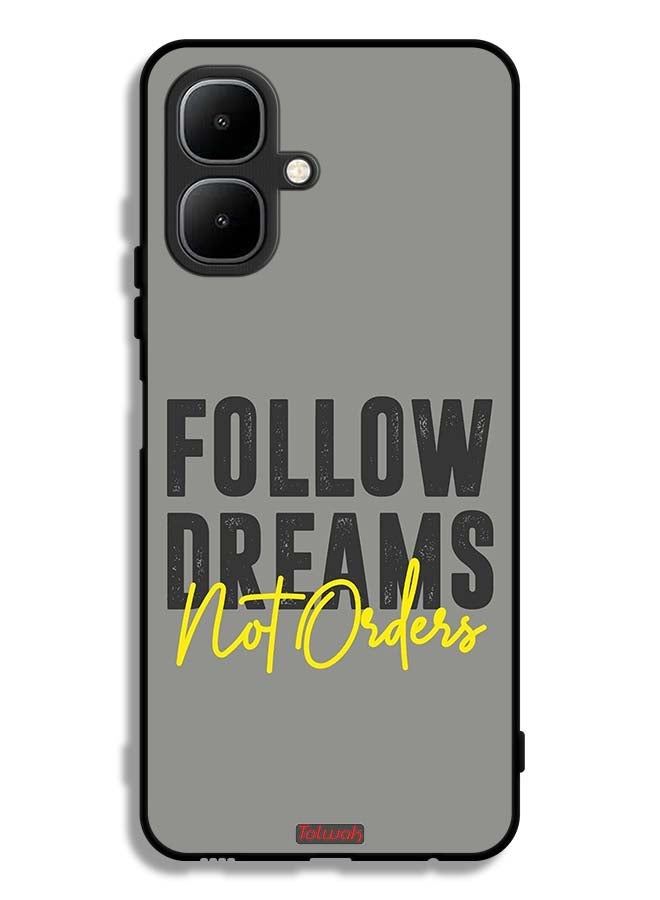 Tolwak Infinix Smart 10 Protective Case Cover Follow Dreams Not Orders