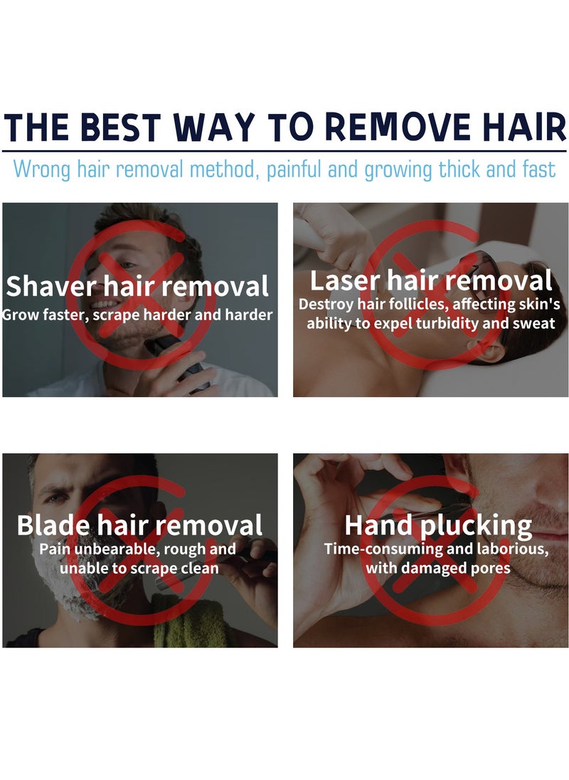 East Moon Mens Hair Removal Spray Foam,Effective & Gentle Hair Removal Cream for Face,Underarm,Chest,Back,Legs,Painless Hair Remover,At Home Body Depilatory Cream Spray for All Skin Types  - Image 4