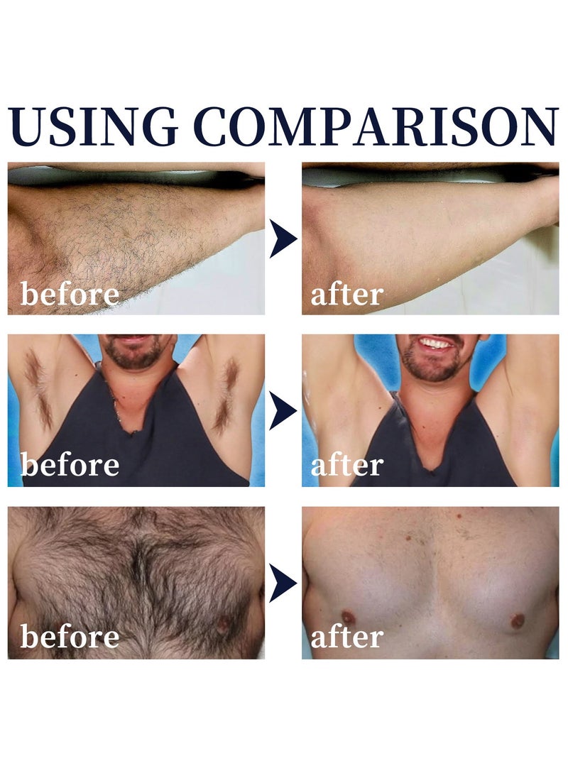 East Moon Mens Hair Removal Spray Foam,Effective & Gentle Hair Removal Cream for Face,Underarm,Chest,Back,Legs,Painless Hair Remover,At Home Body Depilatory Cream Spray for All Skin Types  - Image 3
