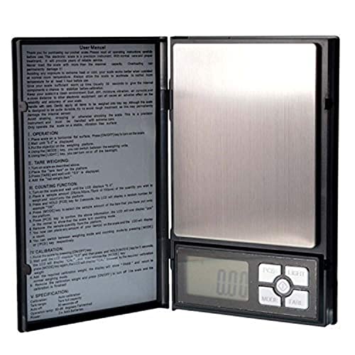 Atipriya Notebook Series Digital Jewellery Plastic Weighing Scale (500gx0.01 g, Black) multi purpose Diamond Gold Jewellery Chemical Kitchen Weighing Scale (Black) - Image 1