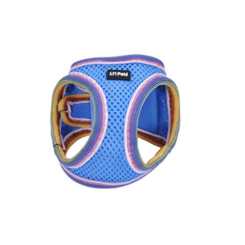 Coastal - Li'l Pals - Comfort Mesh Dog Harness, Blue Lagoon, 3/8" x 8"-10" - Image 1