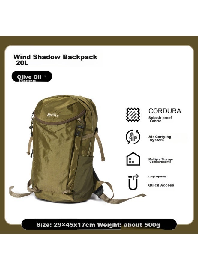 Mobigarden Hiking Backpack, Outdoor Camping Trekking Large Capacity Rucksack, Fengying Nx24664006, Olive Green - Image 1