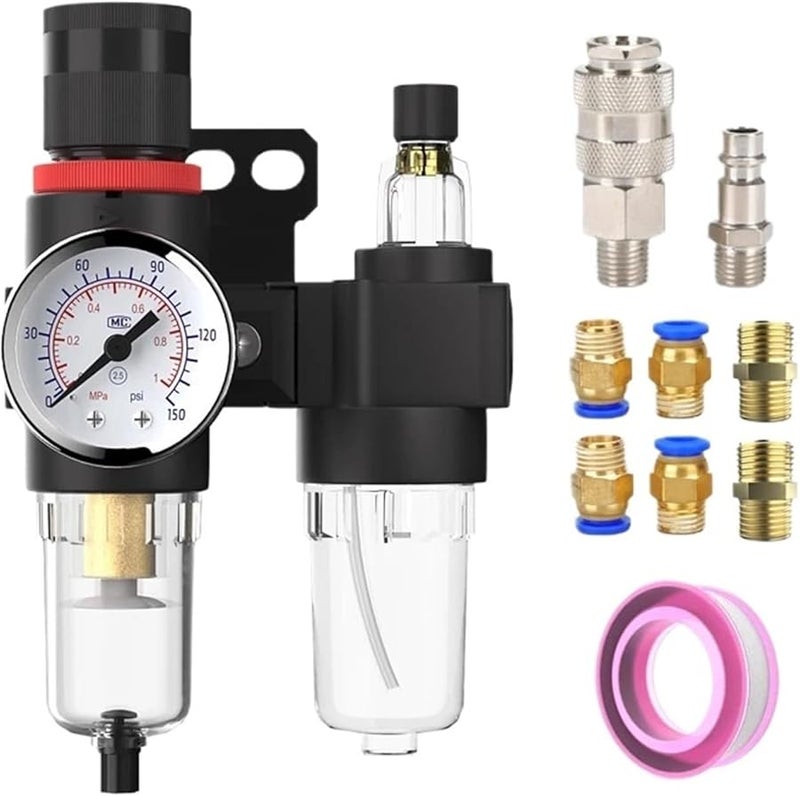 AFC2000 ضاغط الهواء منظم الضغط مرشح مسدس الرش مع فاصل الزيت والمياه للاتحاد الأوروبي - Image 3