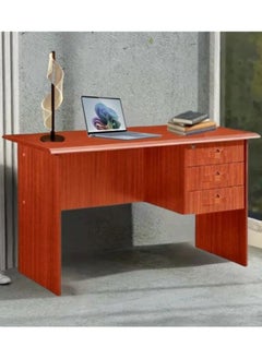 Modern Computer Table Office Desk Workstation Modern Pc Laptop Gaming Table Wooden Study Table For Home Living Room Bedroom 120x60x75 Cm Cherry