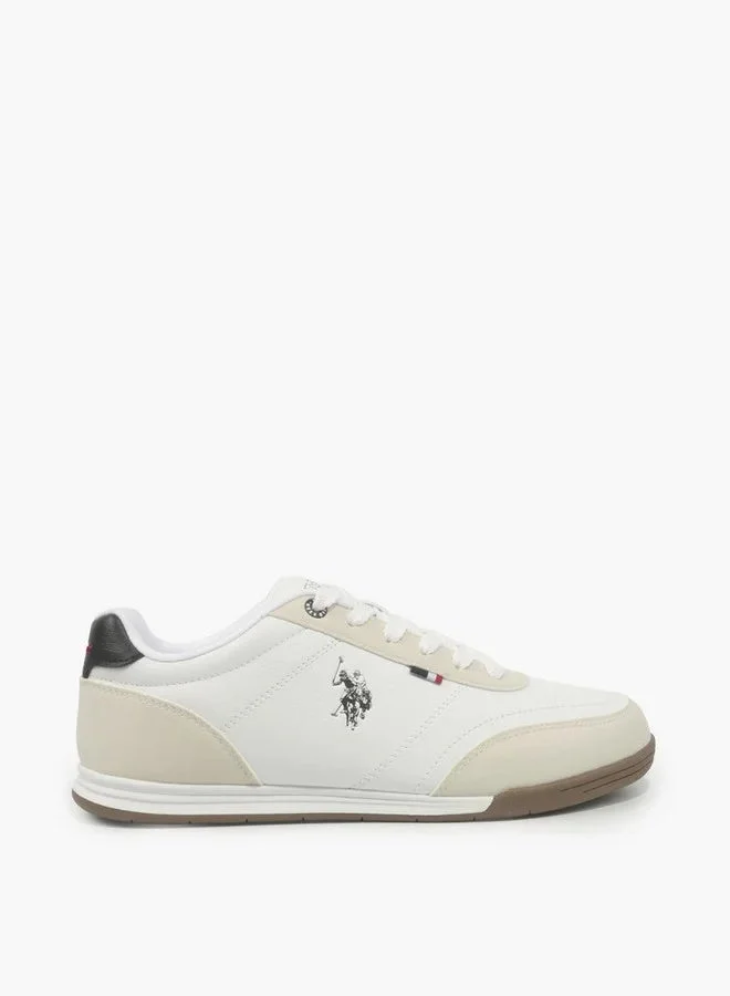 U.S. Polo Assn. White & Beige U.S. Polo Assn. CONO GLB 6FX Women's White & Beige Casual Sneakers – Classic Low-Top Lace-Up Shoes  | Best Price UAE