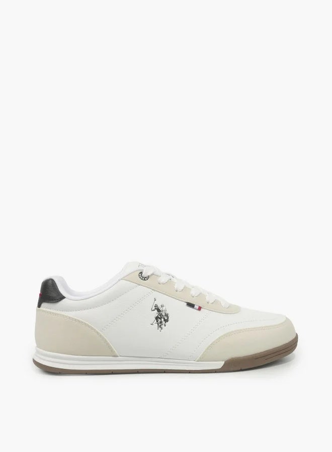 U.S. Polo Assn. CONO GLB 6FX Women's White & Beige Casual Sneakers – Classic Low-Top Lace-Up Shoes - Image 3