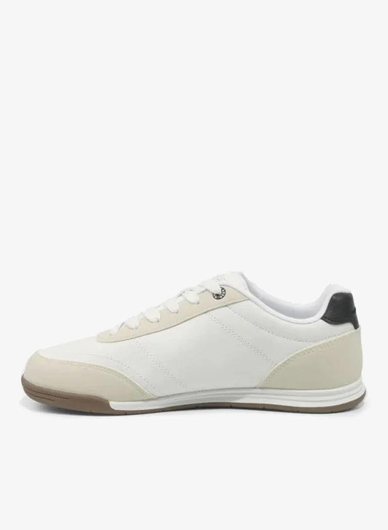 U.S. Polo Assn. White & Beige U.S. Polo Assn. CONO GLB 6FX Women's White & Beige Casual Sneakers – Classic Low-Top Lace-Up Shoes for Women | Best Price UAE