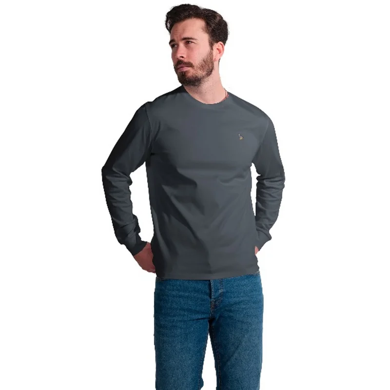 آزرز تيشيرت قطن انترلوك كم طويل مُعالج (مارسرايزد)