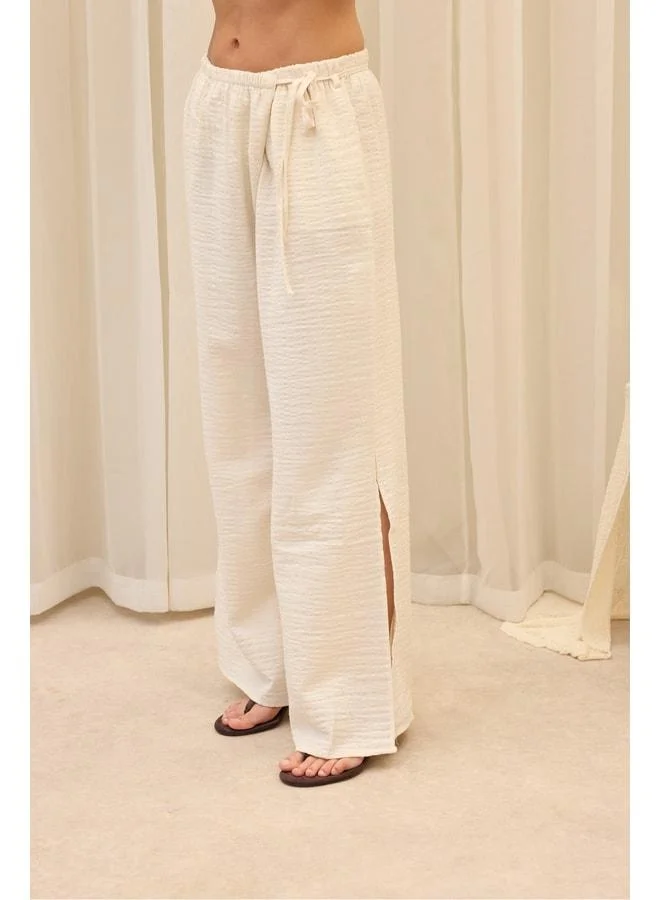 Bohemai  Harmony Yan Binding Ecru Pants for Women | Best Price UAE