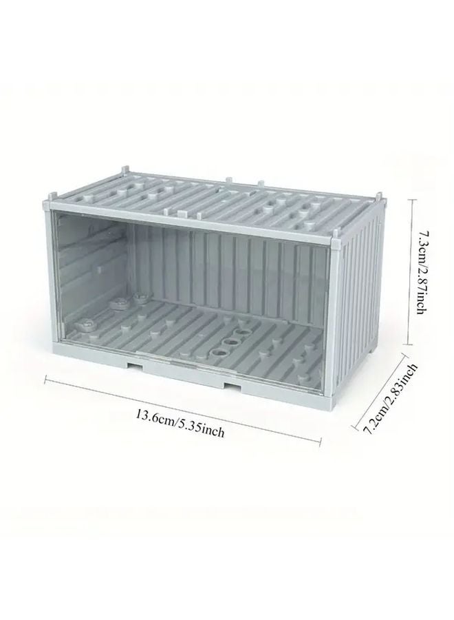Military Building Blocks Container Black Transparent Cover Display Box Secure Latches - Image 5