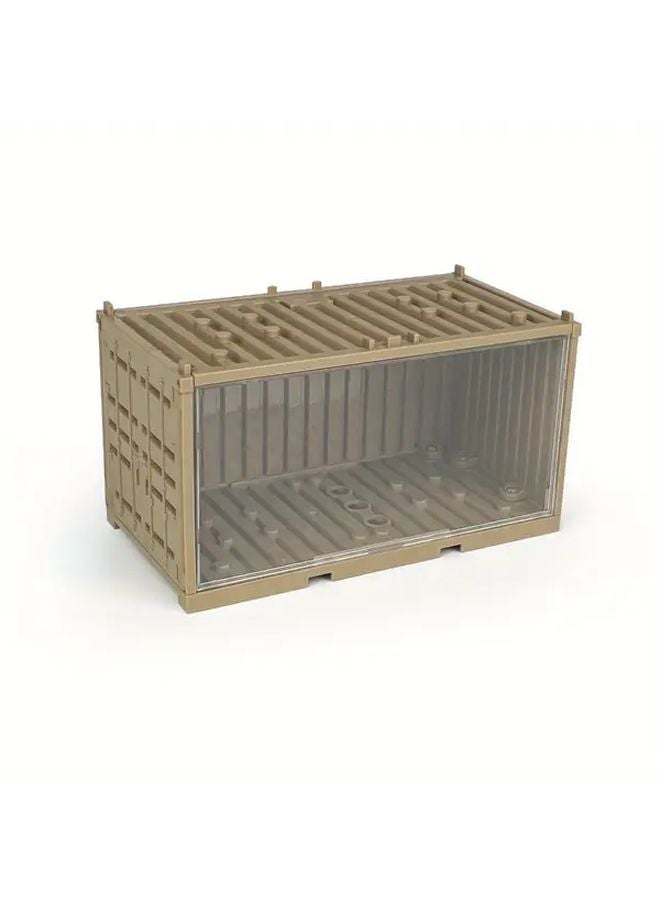 Military Building Blocks Container Black Transparent Cover Display Box Secure Latches - Image 4