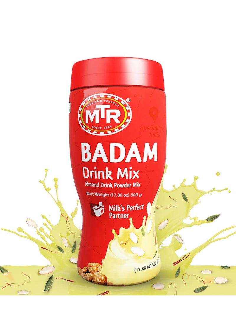 MTR Badam Drink Mix Pet Jar 500g  - Image 1