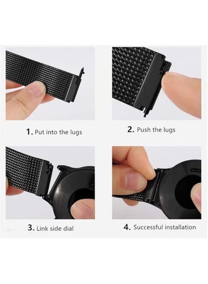 Milanese Bands Compatible with Huawei Watch GT6/GT5/UItimate2/UItimate 46MM,Business Style Strap for GT4/GT4Pro/GT3/GT3Pro/GT2Pro/GT2 46mm Magnetic Metal Strap 22MM - Image 4