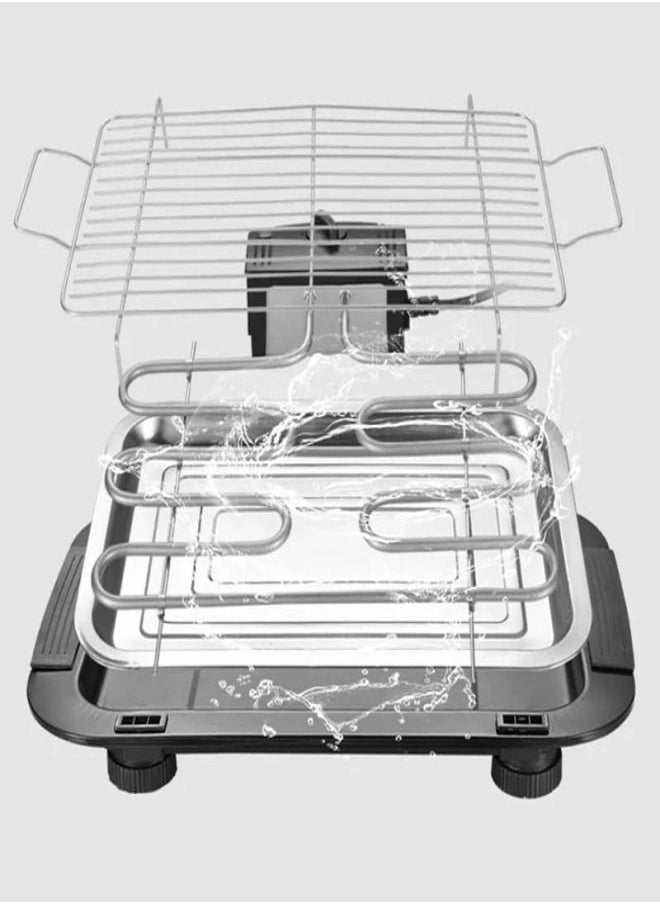 Cyber - Electric BBQ Grill For Smokeless Cooking For Home With Temperature Control Knob. - Image 1