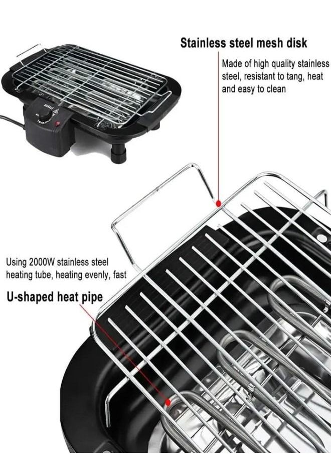 Cyber - Electric BBQ Grill For Smokeless Cooking For Home With Temperature Control Knob. - Image 1