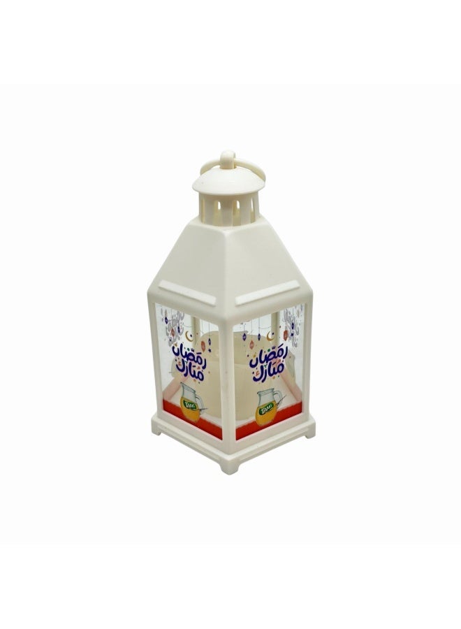 Vintage Islamic Style Plastic Ramadan Lantern with Light  22X12 cm - Image 1