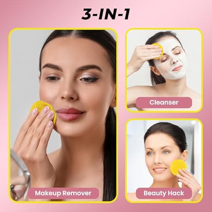 MONIER Turmeric Kojic Acid Cleansing Pads for Face Dark Spots - Hydrates & Plumps Skin - With Vitamin C & E - Sensitive Skin Friendly (50 Pads) - Image 5