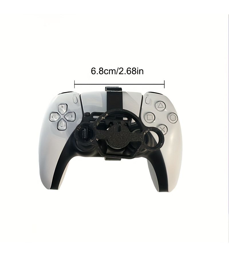Compatible Exclusively With PS5 Controller Joystick Steering Wheels White Featuring Physical Assist Bracket With Smooth High Precision Bearings Game Controller Not Included - Image 2