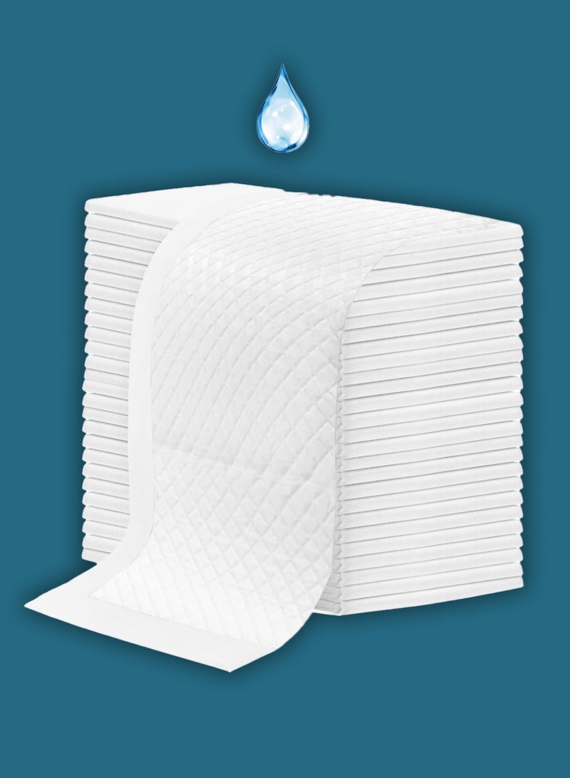 25 Pack 90X60 CM White Disposable UnderPads, Incontinence Waterproof Bed Pads for Elderly and Kids Diaper Changing Pad - Image 1