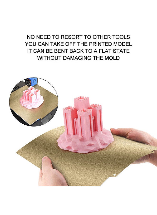 Two Trees - PEI Sheet Print Bed + Magnetic Sticker Flexible Removable Spring Steel Build Surface with Adhesive Backing 235*235mm Compatible with Kobra Plus / BLU-5 / SP-5 / 3 S1 Plus / SV04 IDEX 3D Printer - Image 1