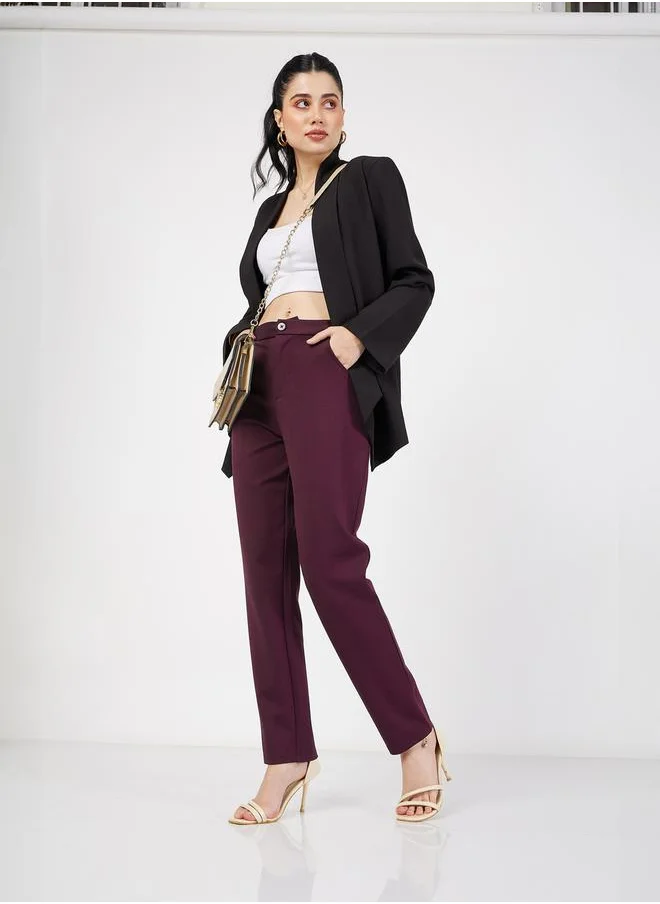 ساسافراس Solid Tapered Pants