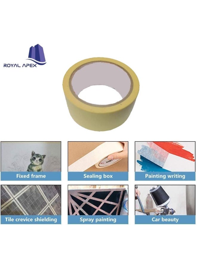 Royal Apex Automotive Self Adhesive Masking Tape For Painting Labelling Packing Craft Art Home Office School Etc‚ 1.5 Inch Pack Of 5 - Image 2
