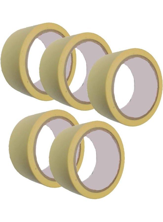 Royal Apex Automotive Self Adhesive Masking Tape For Painting Labelling Packing Craft Art Home Office School Etc‚ 1.5 Inch Pack Of 5 - Image 1