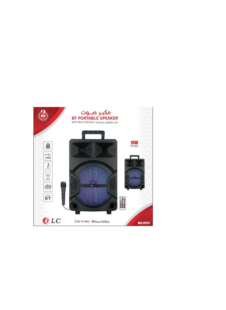 DLC - DLC Attractive Light-Up Speaker with Microphone and Remote - Image 1