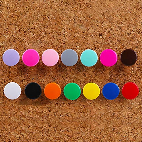 Ornerx Flat Push Pins Decorative Thumbtacks for Cork Brown 200 Count - Image 4