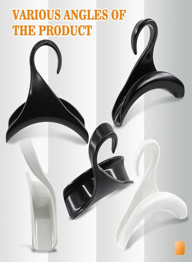 AILUHONG 14Pcs Purse Hanger Hook Acrylic Bag Hook Handbag Organize Hanger for Closet Organizer Storage Purses Handbags Satchels Backpacks Tote Holder (Black & White) - Image 3
