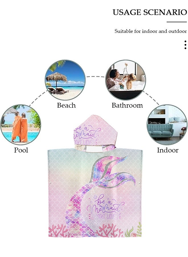 DUNISO Beach Changing Towel Surf Poncho Robe,Swim Towel Hooded Surf Poncho for Adults,Light Weight Compact Microfibre Changing Wetsuit for Women and Men,Surfing Swimming Bathing - Image 4