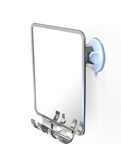 Luxo Luxo Shower Mirror, Shower Mirror fogless for Shaving with a Removable Razor Holder - Shaving Mirror for Shower with a Powerful Suction Cup - Shatterproof fogless Mirror for Shower  - Image 1