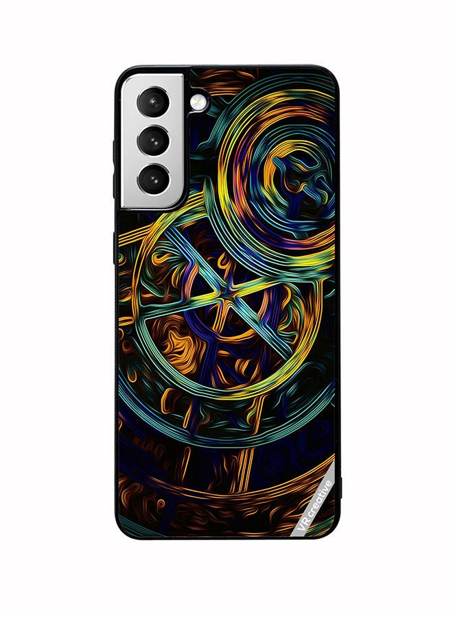 VR CREATIVE Protective Case Cover For Samsung Galaxy S22 5G Abstract Design Multicolour - Image 1