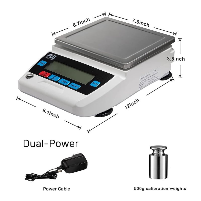 FLB FORELIBRA Lab Scale .01g Precision Electronic Balance Industrial Weighing and Counting Scientific Digital Gram Jewelry Golden Scale 2000gx 0.01g - Image 4