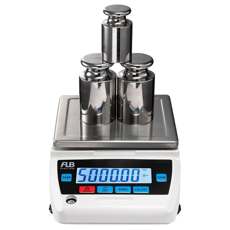 FLB FORELIBRA Lab Scale .01g Precision Electronic Balance Industrial Weighing and Counting Scientific Digital Gram Jewelry Golden Scale 2000gx 0.01g - Image 1