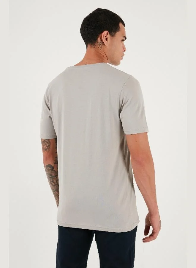 Buratti  Buratti Cotton Regular Fit Crew Neck T Shirt Men's T SHIRT 59020204 for Men | Best Price UAE