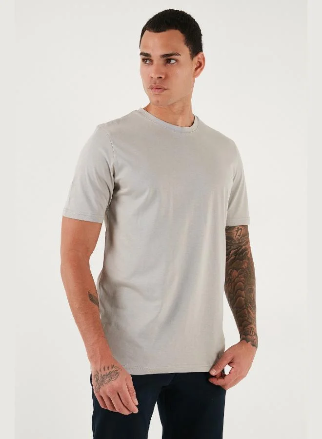 Buratti  Buratti Cotton Regular Fit Crew Neck T Shirt Men's T SHIRT 59020204 for Men | Best Price UAE