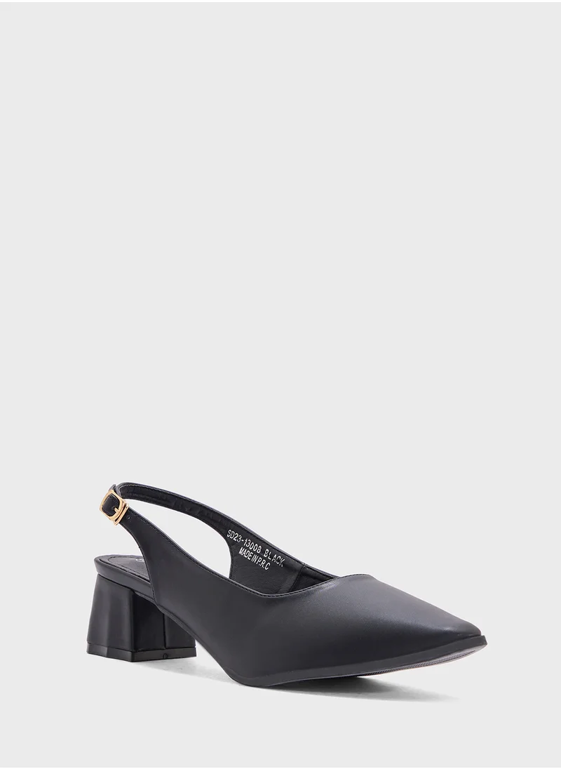 إس دي. فيلانو Mid Heeled Pointed Pump