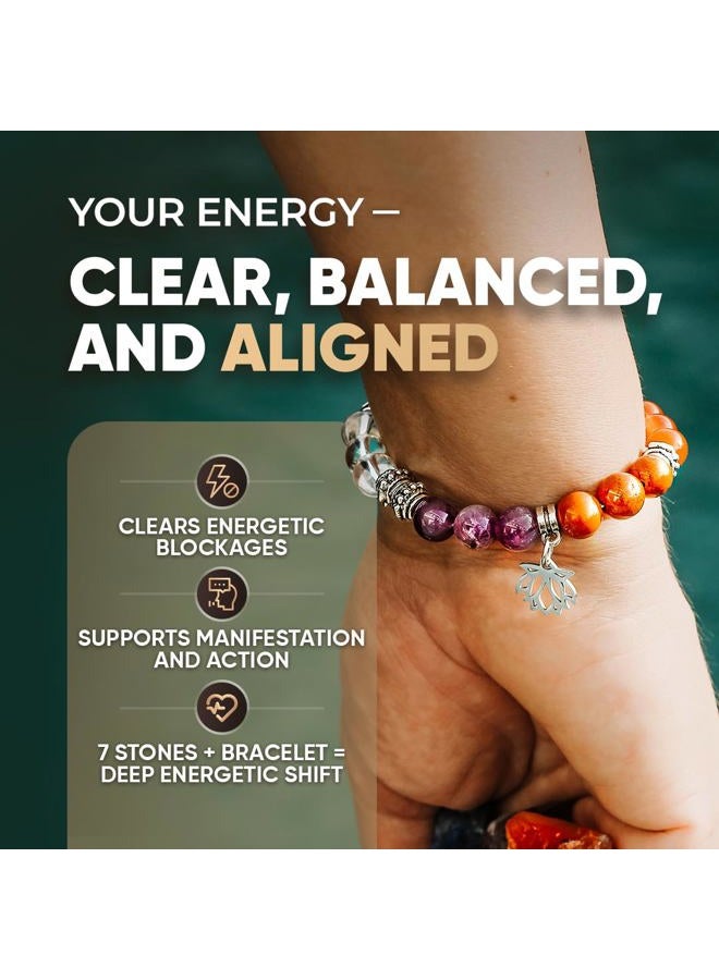 Conscious Items Gem Stone Bracelets, Crystal, Agate - Image 2